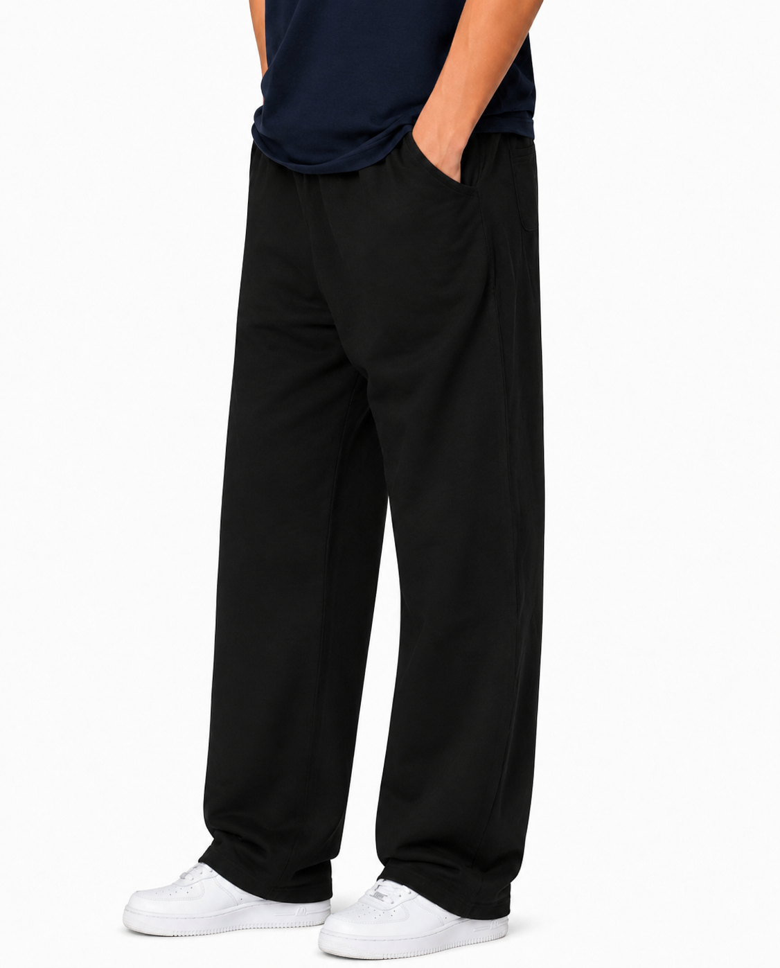 Relaxed Sweatpants — Black