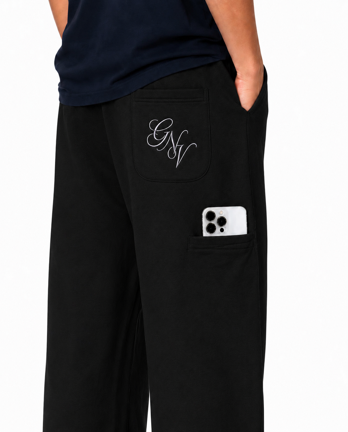 Relaxed Sweatpants — Black
